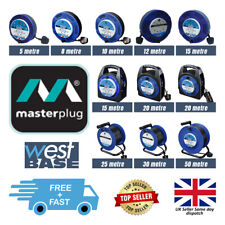 Extension Cable 5M/10M/15M/20M/25M/50M 4 Gang Way Cassette Case Reel Lead Socket