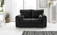 Plush Velvet Corner Sofa Suite