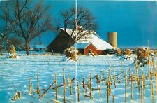 Connecticut Coke Fuel Giant Vintage Postcard 9"x6" Advertising Farm Winter Scene