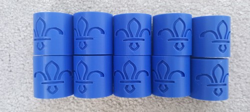 Dark blue scout woggle - blue,