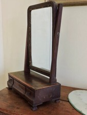 Antique Dressing Table Mirror With 3 Drawers