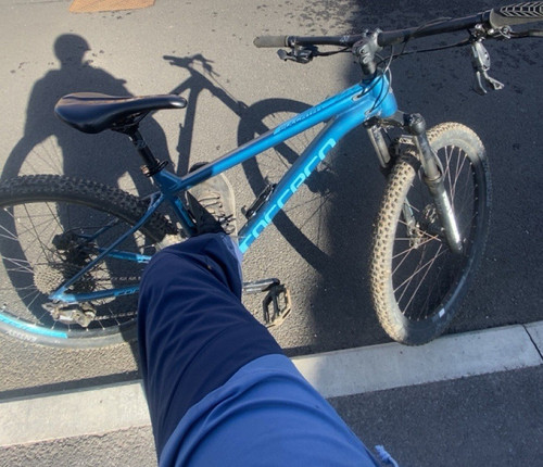 Carrera blue mountain bike - blue,