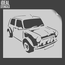 Mini Cooper Stencil Reusable Home Wall Decor Art Craft Paint Ideal Stencils