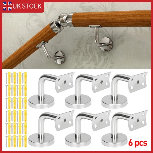 6pc stair handrail brackets - 6pc,