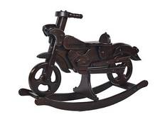 BRAND NEW ROCKING MOTORBIKE TOY SOLID WOOD rocking horse VOYAGER TRE  MJmark