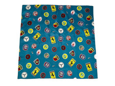 Les Leston iconic motor racing scarf 1960s unused condition satin acetate