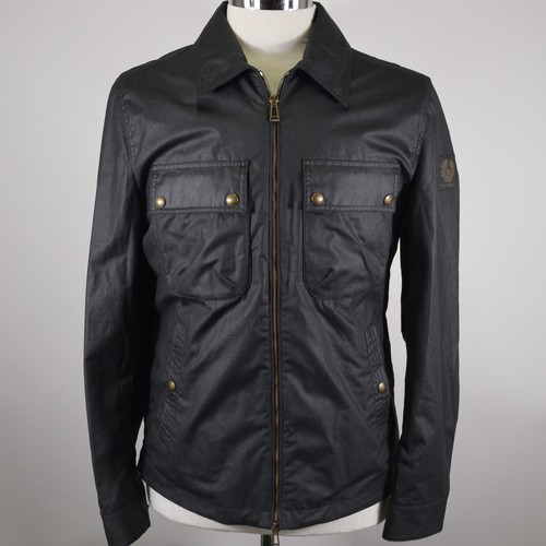 Men belstaff dark navy - navy, waxed