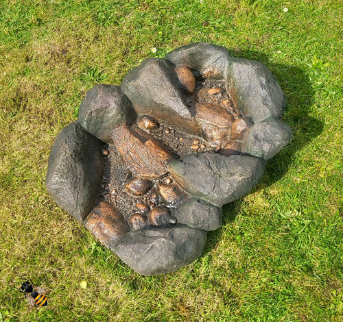 Rock waterfall garden pond - rock,