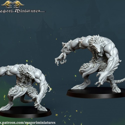 Rat ogre magori miniature - magori,