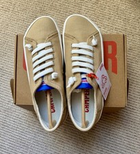 Camper Peu Rambla Vulcan women's canvas shoes size UK4 EU37 beige