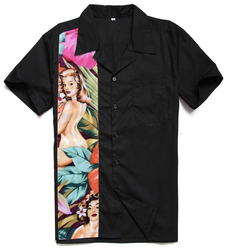 Mens retro bowling - retro, shirts