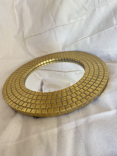 Vintage bhs gold mosaic mirror - gold,