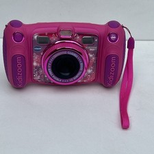 VTech Kidizoom Duo Digital Camera Pink Floral With 4x Batteries 