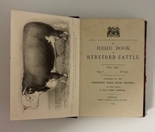 Herd Book of Hereford Cattle Bulls 9477 to 10915 Volume 16 Part 1 1885 