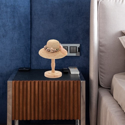 Hat display stand wooden - hat,