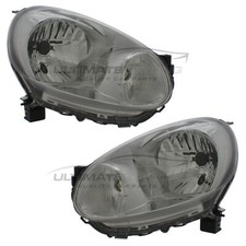 Headlights Fits Nissan Micra K13 W02A 2010-2013 Chrome Headlamps Left & Right