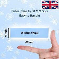 Silicone Thermal Conductive Pad Fits M.2 SSD 2280 NVME 67mm x 20mm x 0.5mm