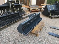 2-3 Ton Excavator Riddle Rake Bucket Lawn Rake Stone Rake 