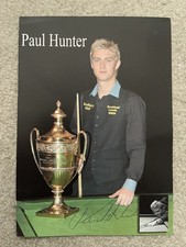 Paul Hunter - Masters Snooker Champion Signed Photo