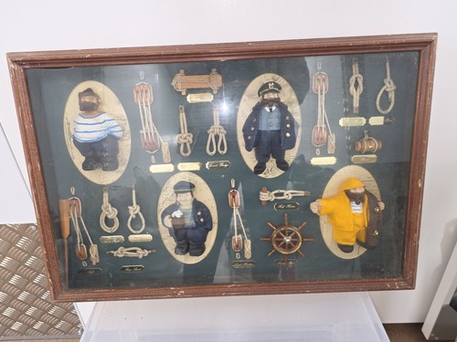 Vintage nauticalia shadow box - vintage,