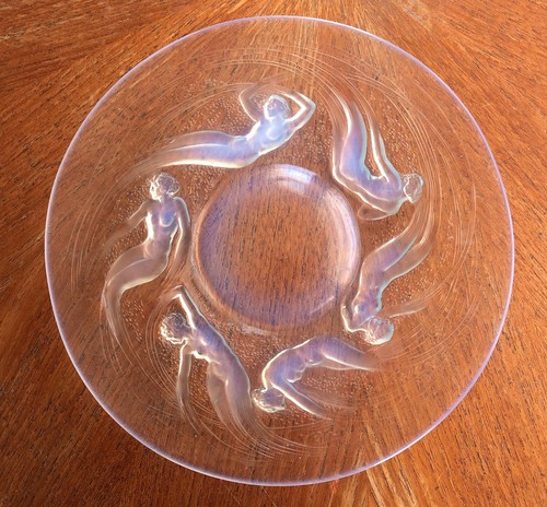 Rare lalique ondines plate - rare,
