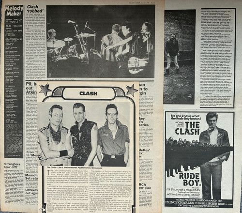 Clash original music press - original,