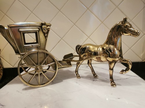 Brass horse and - brass,