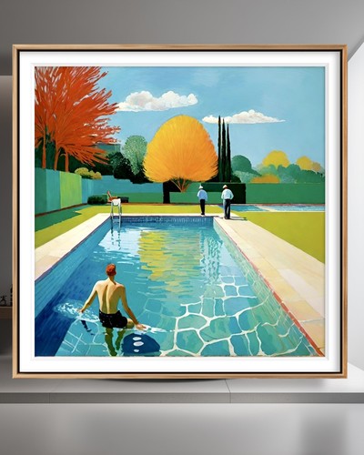Pool with two - pool,