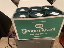 Tyrone Crystal 6 Brandy Snifters In Original Box with All Packaging Never Used