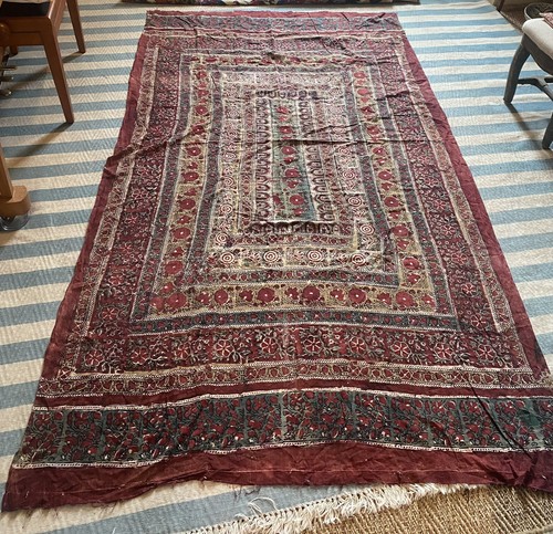 Antique indian block printed - indian,