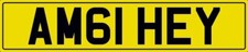 AMG HEY NUMBER PLATE AM61 HEY