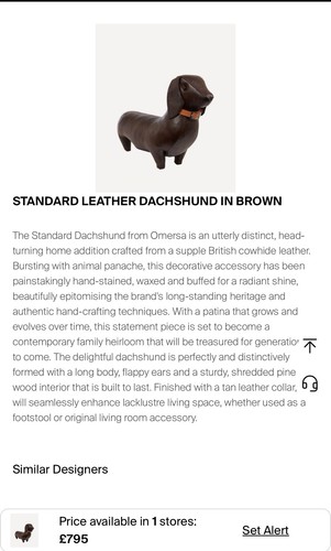 Omersa leather dachshund - omersa,