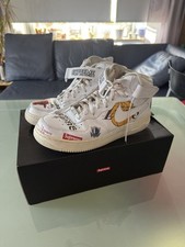 Nike Air Force 1 Mid Supreme NBA White US 10 / EU 44 - With Original Box - Worn