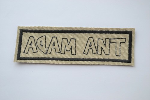 Adam ant embroidered iron - embroidered, iron-on
