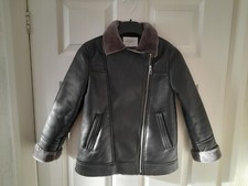 Zara Kids Black Faux Leather