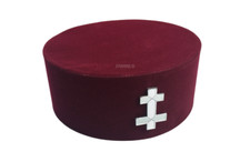 Knights Templar Preceptors Hat with Badge Masonic Regalia BRAND NEW TOP CLASS