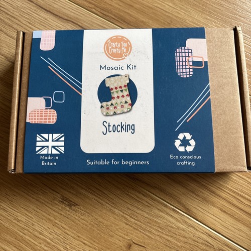 Mosaic kit christmas stocking - mosaic,