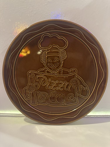 Vintage ceramic pizza - vintage, plate