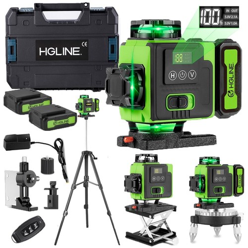 Lines green laser level - 4d,