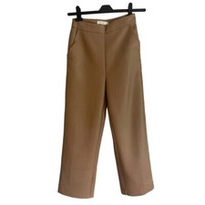 Vera & Lucy high waisted brown/tan faux leather trousers. Size Small
