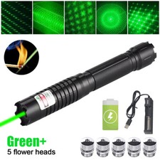 2000 Miles Strong Beam Green Laser 532nm Adjustable Visible Beam Light Torch UK