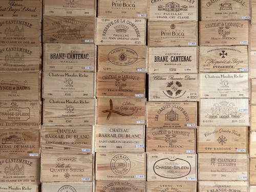 12x wooden wine box crate - 12x,