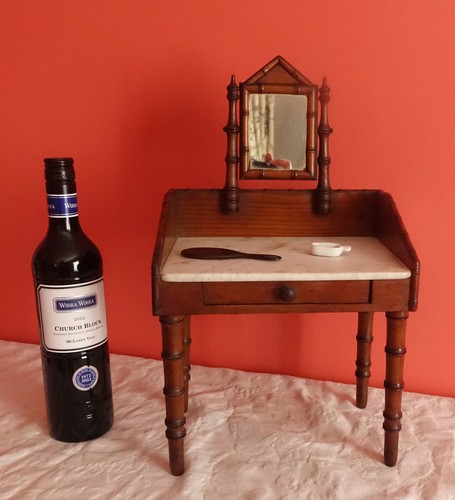 Miniature antique french - , 16"
