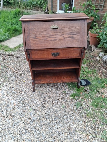 Antique wood writing desk - wood,