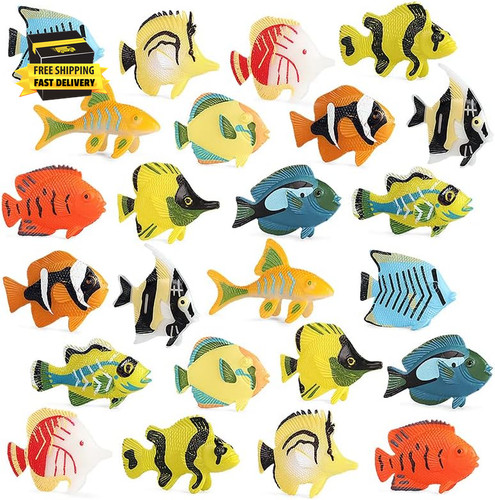 24pcs tropical fish toys - tropical,