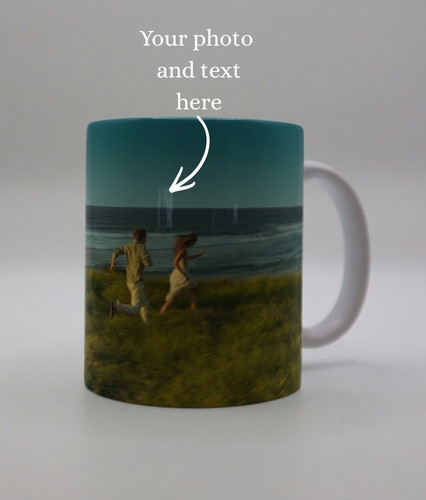 Personalised white coffee - white, mug