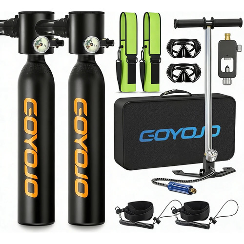 Mini scuba tank with pump - mini,
