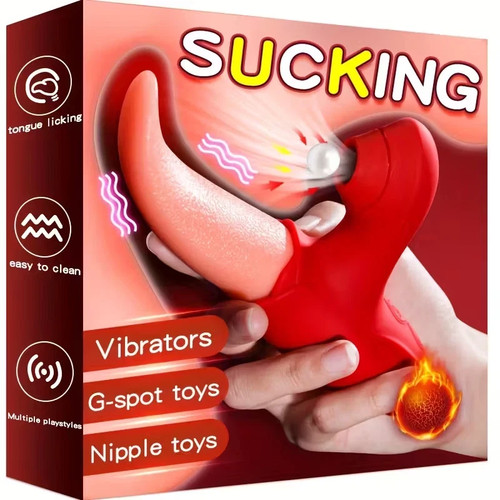 Powerful tongue licking - tongue,