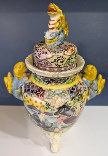 Antique japanese pottery vase - antique,