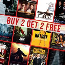 All Time Great Movie Posters Classic Modern Cinema Poster Wall Art